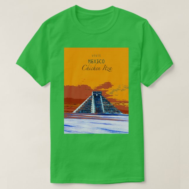 Travel postersVisit MexicoChichen Itza T-Shirt (Design Front)