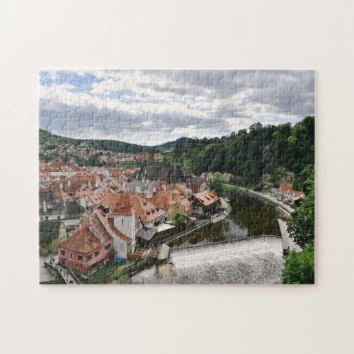 Travel Prague Czech Republic Cesky Krumlov Jigsaw Puzzle