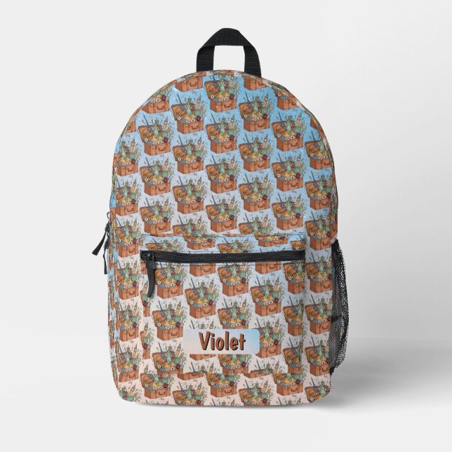 Travel Printed Backpack (Front)