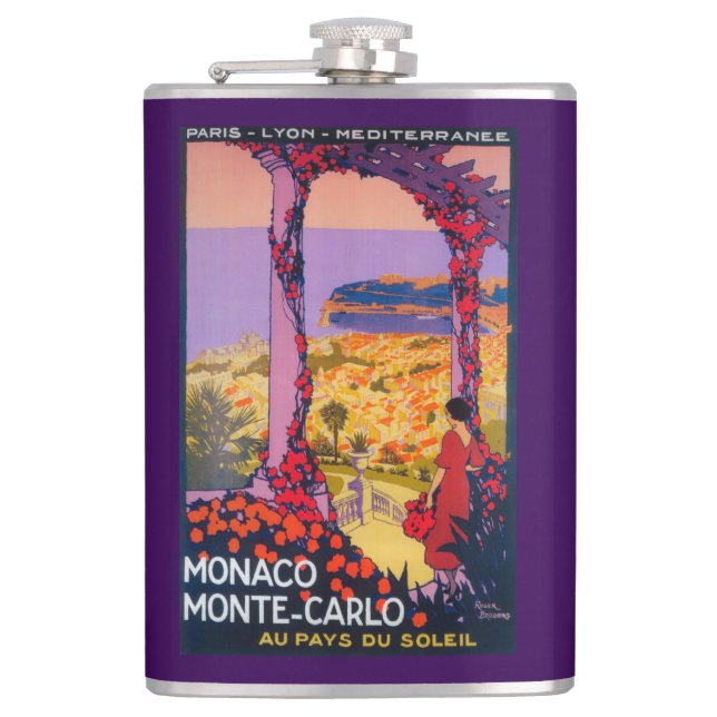 Travel Promotional Poster Flask (Front)