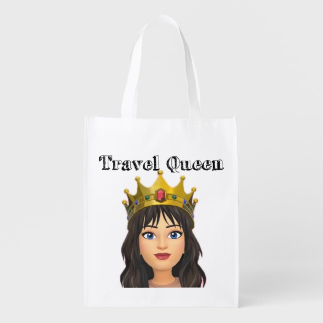 Travel Queen Grocery Bag (Front)