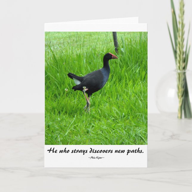 Travel Quote by Nils Kjær Card (Front)