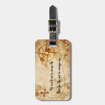 Travel quote luggage tag | Zazzle