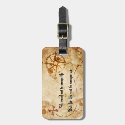 Travel quote luggage tag | Zazzle
