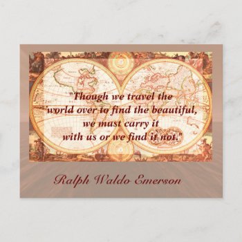 Travel Quote - Postcard by ImpressImages at Zazzle
