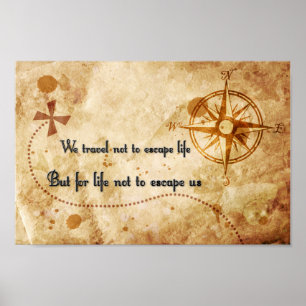 Travel quote poster
