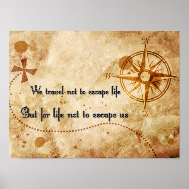 Travel quote poster (Front)