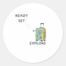 Travel Quote Ready Set Explore - wanderlust decor