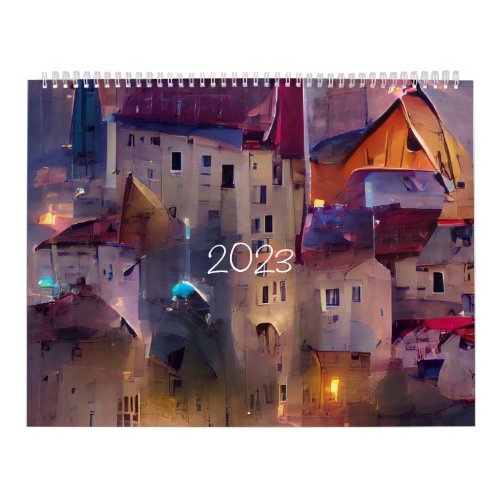 Travel Reesen 여행하다 2023 Two Page Calendar