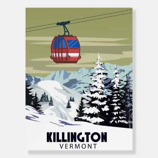 Travel resort Killington Ski poster vintage