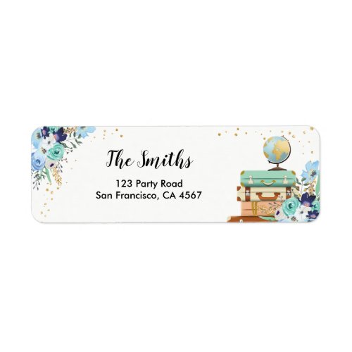 Travel Return Address Label Miss to Mrs Adventure