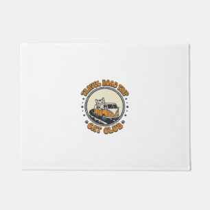 Travel Road Trip Cat Pet Lover Shirt Art - Travel Doormat