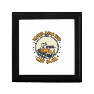 Travel Road Trip Cat Pet Lover Shirt Art - Travel Gift Box