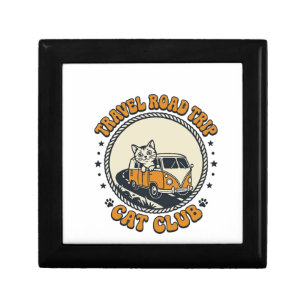 Travel Road Trip Cat Pet Lover Shirt Art - Travel Gift Box