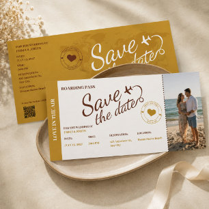 Travel Save the Date Wedding Destination