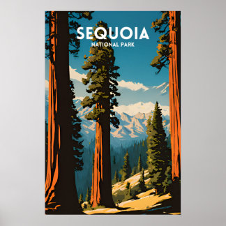 Travel Sequoia National Park Poster