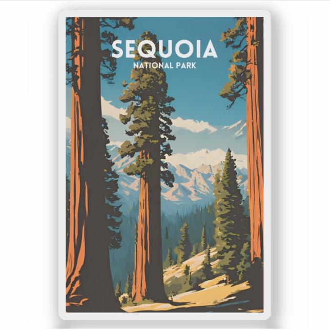 Travel Sequoia National Park Sticker (Front)