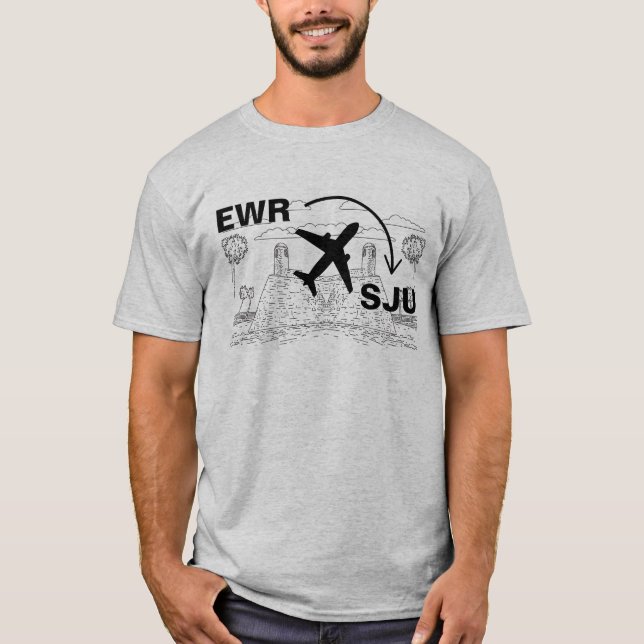 Travel Shirt to San Juan Puerto Rico (Front)