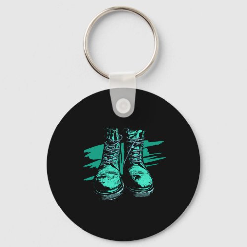 Travel Shoes Traveler Mountains Hiking Wandern Gif Keychain