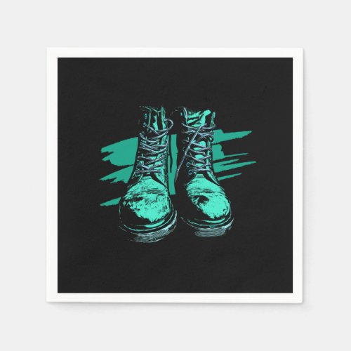 Travel Shoes Traveler Mountains Hiking Wandern Gif Napkins