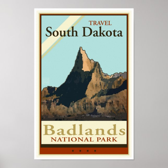 Travel South Dakota Poster (Front)