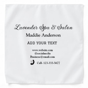 travel spa salon guest information vacation beach  bandana