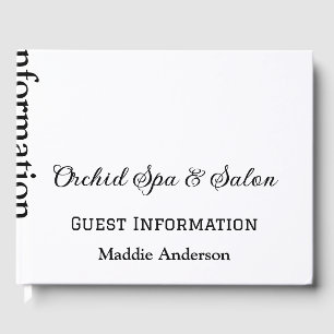 travel spa salon guest information vacation beach book