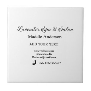 travel spa salon guest information vacation beach ceramic tile
