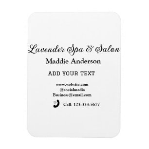 travel spa salon guest information vacation beach magnet