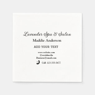 travel spa salon guest information vacation beach  napkins