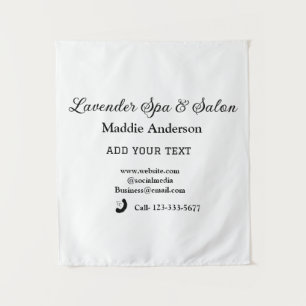 travel spa salon guest information vacation beach tapestry
