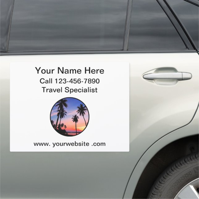 Travel Specialist Promotional Mobile Car Magnets (In Situ)