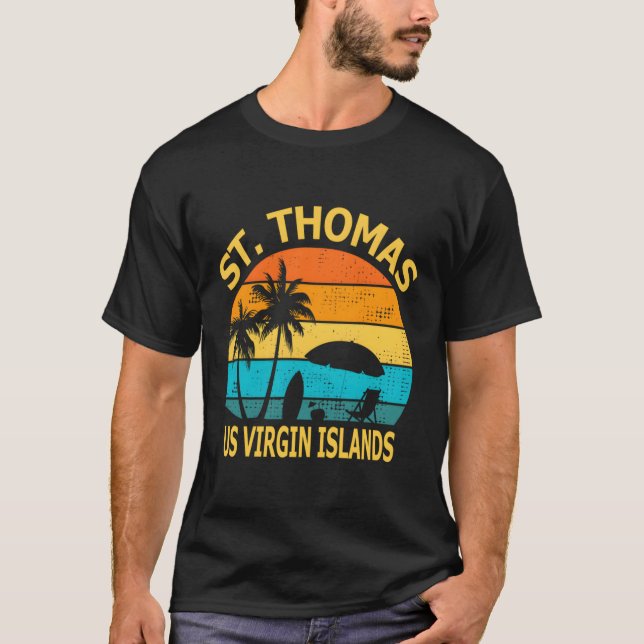 Travel St Thomas Us Virgin Islands Vacation Souven T-Shirt (Front)