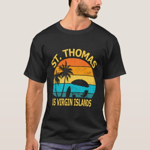 Travel St Thomas Us Virgin Islands Vacation T_Shirt