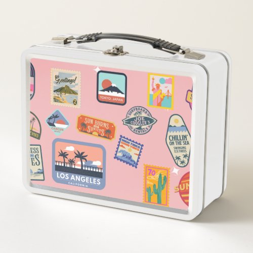 Travel Sticker Lunch Box