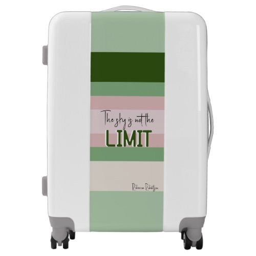 Travel Suitcase name and quote editable colors Luggage