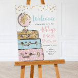 Travel Suitcase Welcome Sign Poster at Zazzle