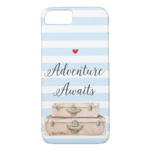 Travel Suitcases iPhone 8 Case - Adventure Awaits