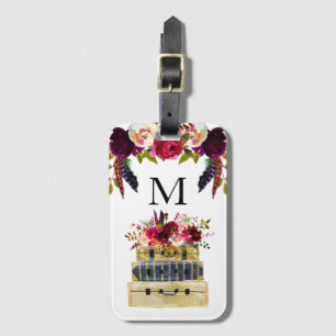 Travel Suitcases Monogram Luggage Tag