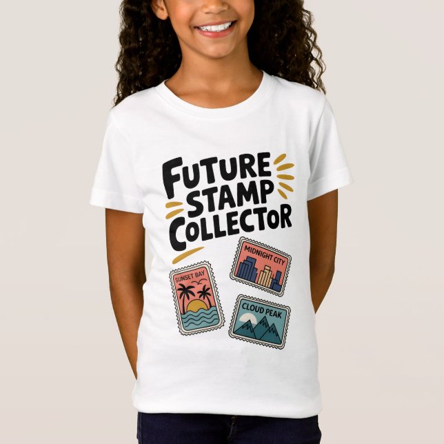 Travel Tee Airport wear Future Stamp Collector (Front)