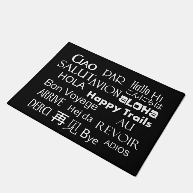 Travel Texts Doormat (Angled)