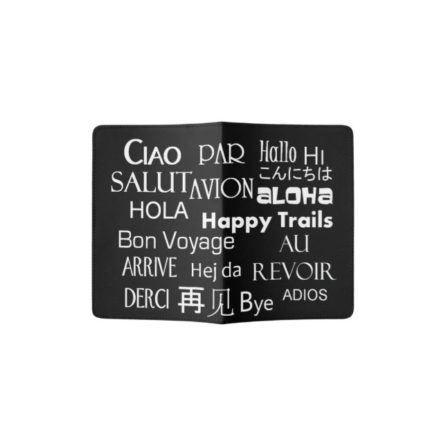 Travel Texts Passport Holder (Opened)