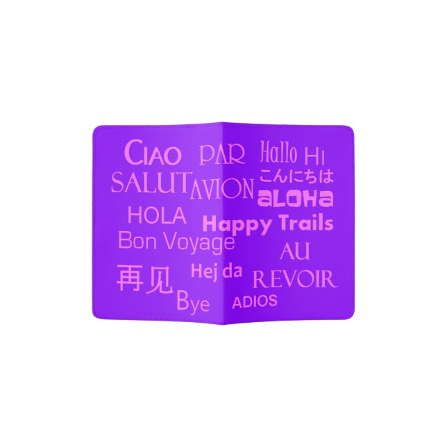 Travel Texts Passport Holder (Opened)