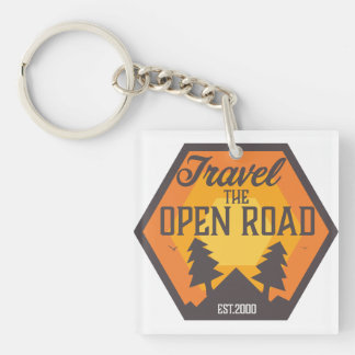 Travel the Open road Keychain