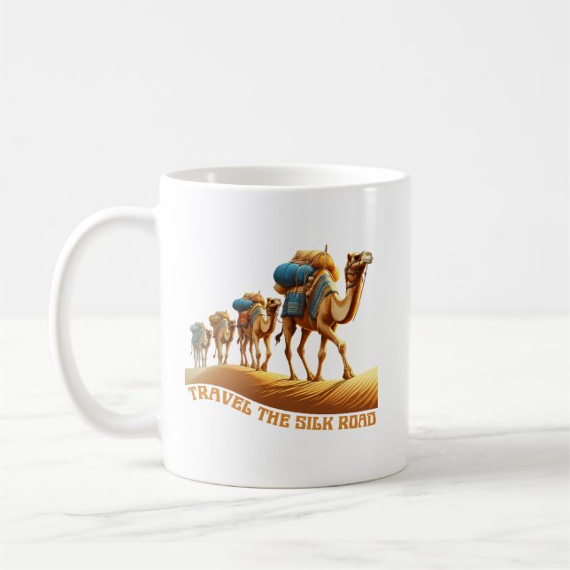 Travel the Silk Road Coffee Mug (Left)