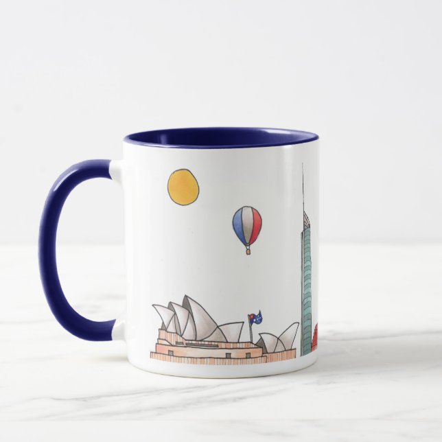 Travel the World - Australia Mug (Left)