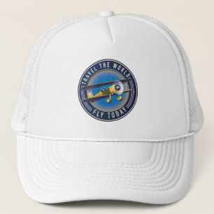 Travel the World Fly Today travel patch Trucker Hat