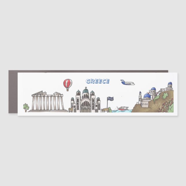 Travel The World - Greece Magnet (Front)