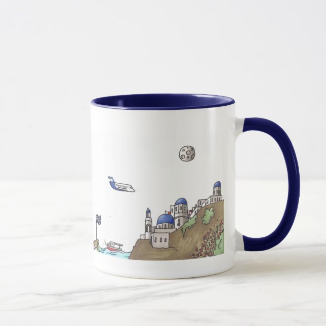 Travel the World - Greece Mug (Right)