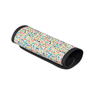 Travel the world luggage handle wrap
